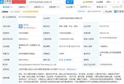 張一鳴卸任字節(jié)跳動(dòng)法人及執(zhí)行董事，張利東接任，聚焦計(jì)算機(jī)軟硬件開(kāi)發(fā)與銷售